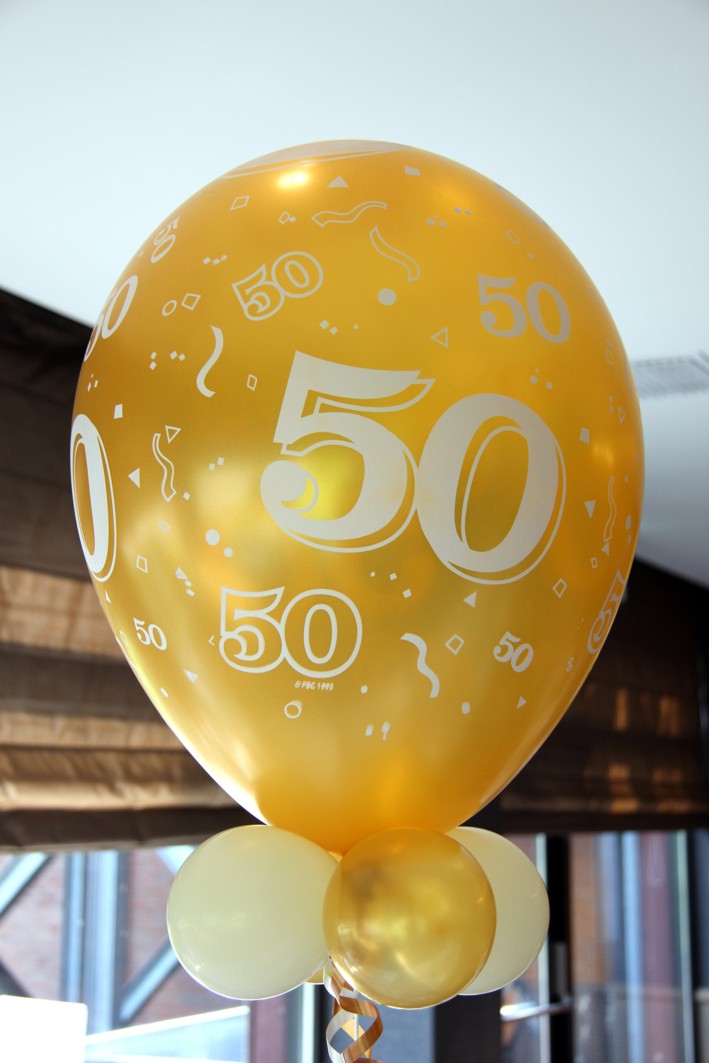 gouden ballon 50
